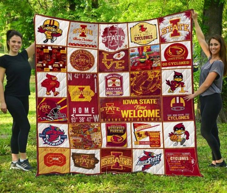 Go Cyclones Ncaa Iowa State Cyclones Quilt Blanket Bedding Set