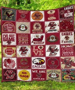 Go Eags Ncaa Boston College Eagles Loved Quilt Blanket Bedding Set
