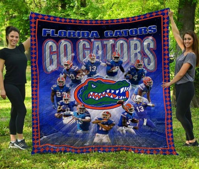 Go Gators Team Ncaa Florida Gators Combined Quilt Blanket Bedding Set