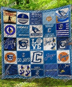 Go Jays Ncaa Creighton Bluejays Collection Collection Quilt Blanket Bedding Set