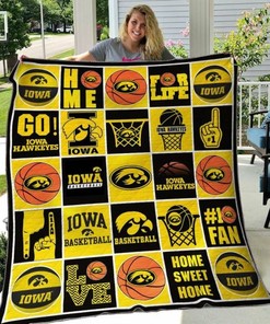 Go Ncaa Iowa Hawkeyes Quilt Blanket Bedding Set