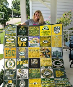 Go Pack Go Green Bay Packers Fan Made Quilt Blanket Bedding Set