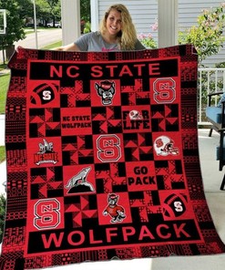 Go Pack Ncaa N.C. State Wolfpack Collection Quilt Blanket Bedding Set