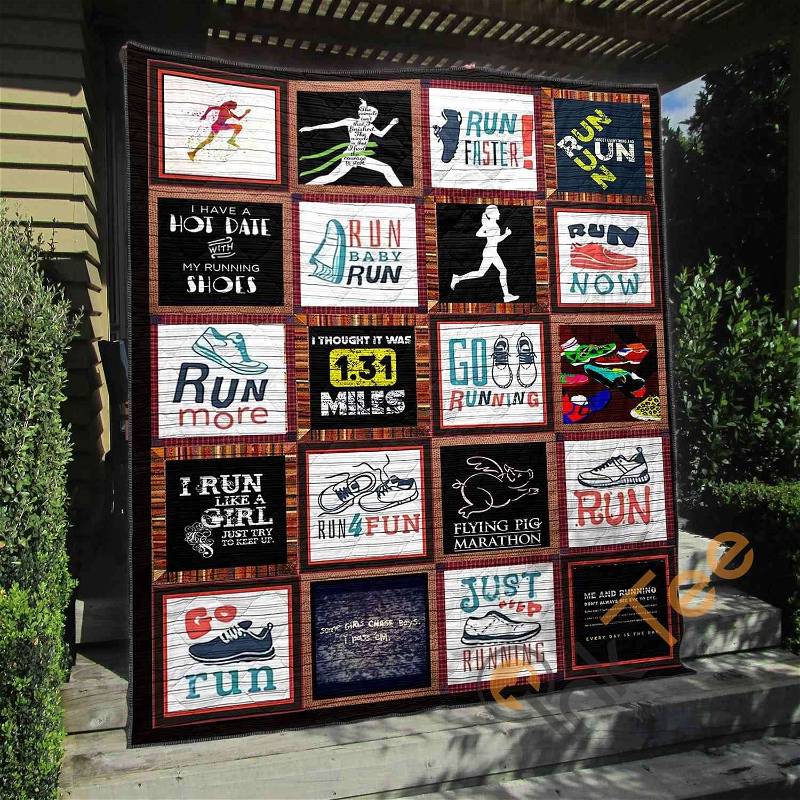 Go Running Quilt Blanket Bedding Set