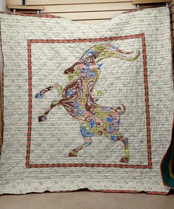 Goat Art Quilt Blanket Bedding Set for Home Décor