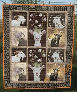 Goat King And Queen Quilt Blanket Bedding Set