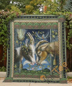 Goat V1 Quilt Blanket Bedding Set