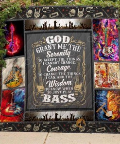 God Grant Me The Serenity Quilt Blanket Bedding Set