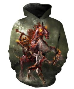 God Of War Boss Battle God Of War Apparel Hoodie 3D