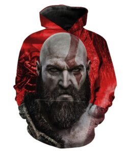 God Of War Kratos Hoodie 3D