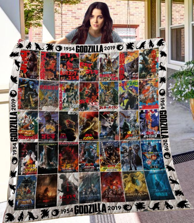 Godzilla 14-2019 Quilt Blanket Bedding Set for Home Décor