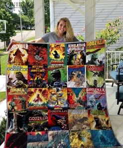 Godzilla Quilt Blanket Bedding Set For Fans for Home Décor
