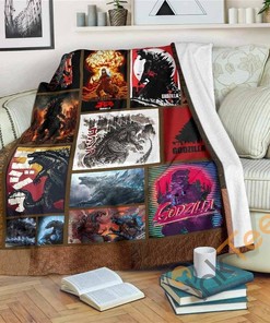 Godzilla Sherpa Blanket Fleece Blanket Gifts for Kids