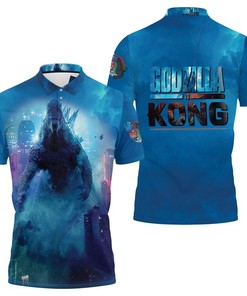 Godzilla The Angry Of The Strongest Monster Storm Clouds Godzilla Vs Kong Polo Shirt All Over Print Shirt 3d T-shirt