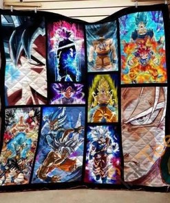 Goku For Fan Quilt Blanket Bedding Set
