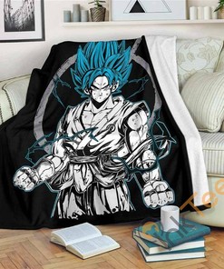 Goku Sherpa Fleece Blanket Gifts for Family, for Couple