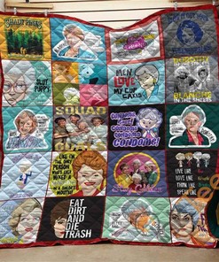 Golden Girls Quote Quilt Blanket Bedding Set