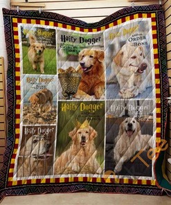 Golden Retriever 05 Quilt Blanket Bedding Set