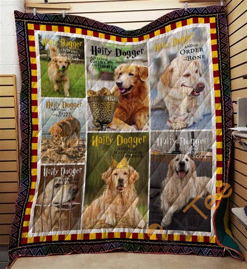Golden Retriever 05 Quilt Blanket Bedding Set