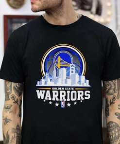 Golden State Warriors Nba City Skyline T-Shirt
