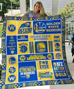 Golden State Warriors Quilt Blanket Bedding Set