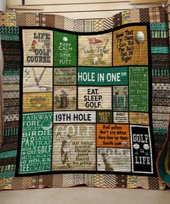 Golf Quilt Blanket Bedding Set for Home Décor