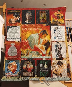 Gone With The Wind Quilt Blanket Bedding Set With Pilliwcases Option