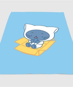 Good Cat Sherpa Fleece Blanket Gifts for Family, for Couple