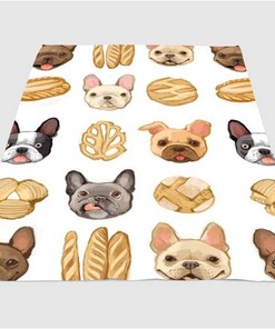 Good Stuff And Dog Sherpa Fleece Blanket Gifts for Family, for Couple