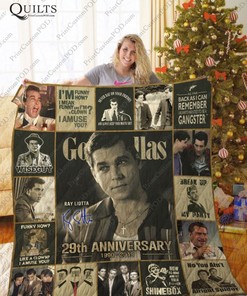 Goodfellas 29th Anni Quotes Quilt Blanket