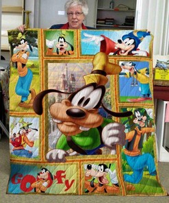 Goofy Cartoon Character Quilt Blanket Bedding Set