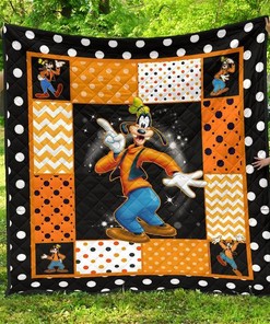 Goofy Cute Cartoon Fan Gift Idea Quilt