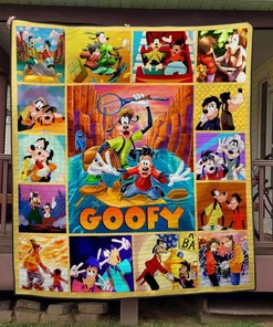 Goofy Quilt Blanket Bedding Set for Home Décor