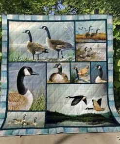 Goose By The River Quilt Blanket Bedding Set for Home Décor