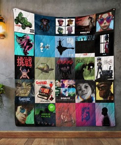 Gorillaz Album Feel Good Quilt Blanket Bedding Set
