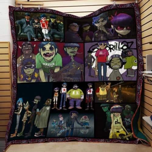 Gorillaz Band Designs Quilt Blanket