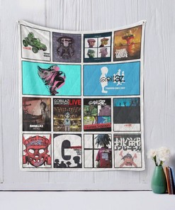 Gorillaz Demon Days Live Quilt Blanket Bedding Set