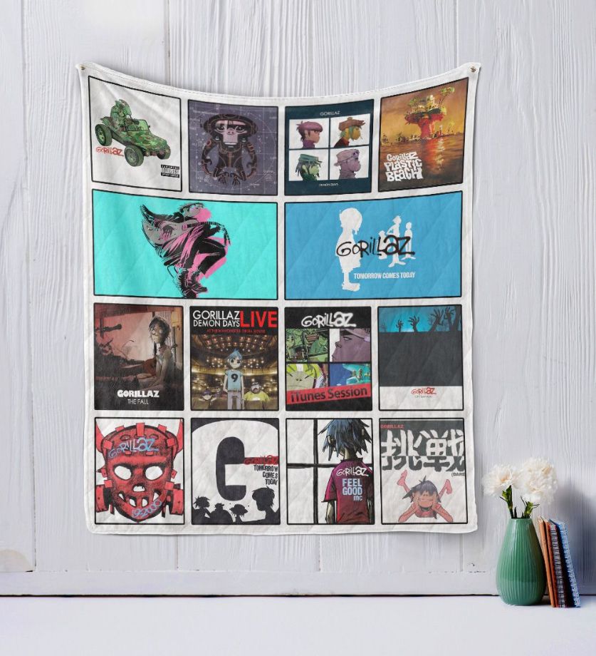 Gorillaz Demon Days Live Quilt Blanket Bedding Set
