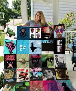 Gorillaz Quilt Blanket Bedding Set for Home Décor