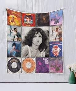 Grace Slick Vinyl Design Quilt Blanket Bedding Set