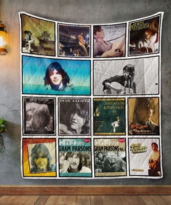 Gram Parsons Album Quilt Blanket Bedding Set for Home Décor