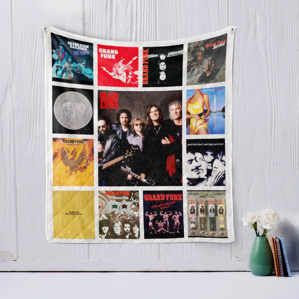 Grand Funk Railroad Vintage Quilt Blanket Bedding Set