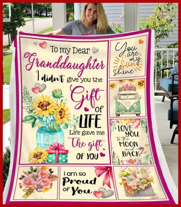 Granddaughter Fleece Blanket Quilt Blanket Bedding Set To My Dear Granddaughter For Granddaughter Family Blanket