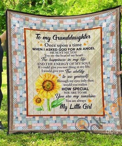 Granddaughter You Are My Sunshine, Good Night Baby Quilt Blanket Bedding Set