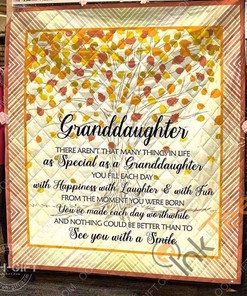 Granddaughter/Grandma Special As A Granddaughter Quilt Blanket Bedding Set