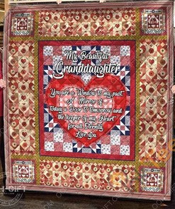 Granddaughter/Grandma You'Re A Window, A Mirror Quilt Blanket Bedding Set