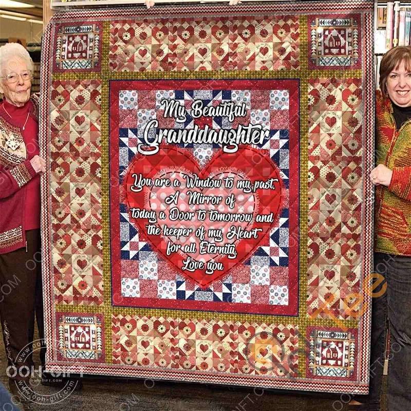 Granddaughter/Grandma You'Re A Window, A Mirror Quilt Blanket Bedding Set