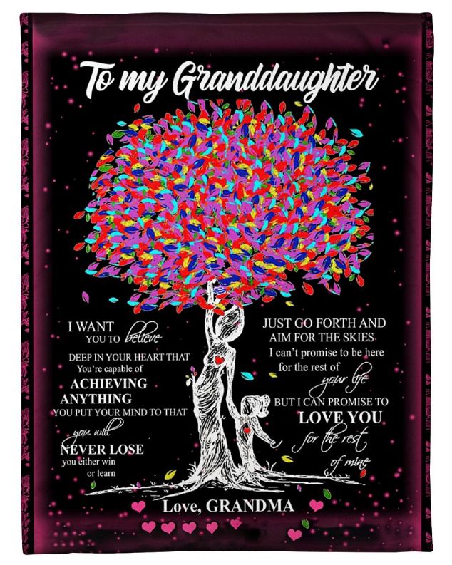 Grandma To Granddaughter Achieving Anything Fleece Blanket Quilt Blanket Bedding Set