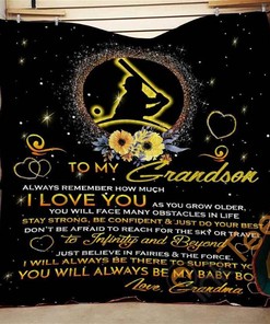 Grandma To Grandson I Love You Quilt Blanket Bedding Set