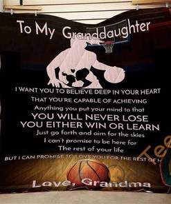 Grandma to Granddaughter Keepsake Personalized Quilt Blanket Bedding Set